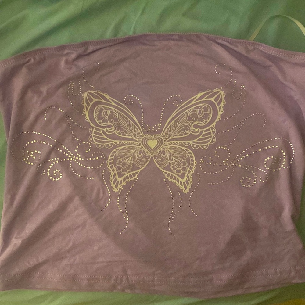 Shein size M light purple butterfly tank top